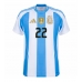 Argentina Lautaro Martinez #22 Hemmatröja Copa America 2024 Kortärmad
